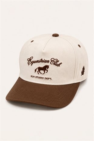 KLH Studio Dept. Equestrian Club Kontrast Siperli Şapka | Unisex - Ayarlanabilir