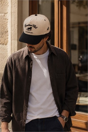 KLH Studio Dept. Equestrian Club Kontrast Siperli Şapka | Unisex - Ayarlanabilir