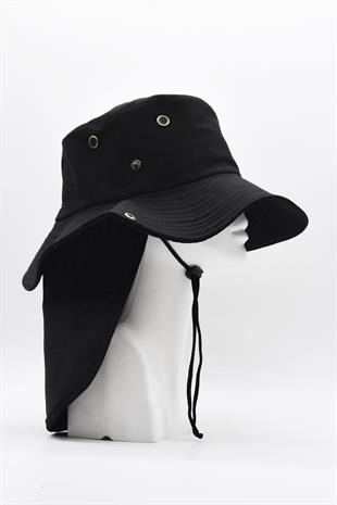 Outdoor Uv Sun Protect Hat Black Lejyoner Safari Hat