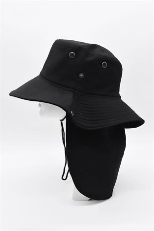Outdoor Uv Sun Protect Hat Black Lejyoner Safari Hat