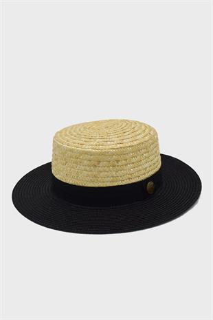 Paloma Straw Sun Hat Unisex Multicolor Ribboned Boater Hat