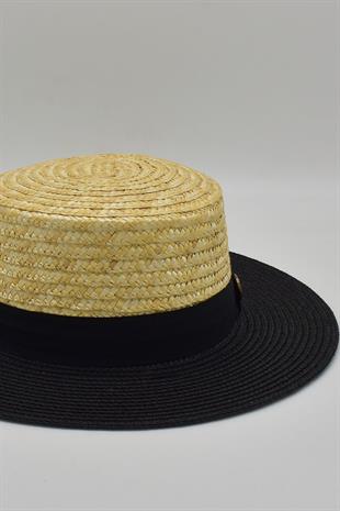 Paloma Straw Sun Hat Unisex Multicolor Ribboned Boater Hat