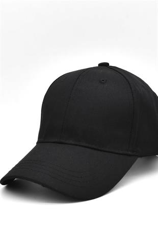 Unisex Adjustable Sports Basic Cap Hat | Black Beige 2x Pack Pack