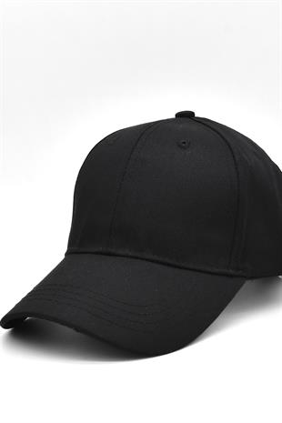 Cotton Baseball Hat Velcro Flex Cap | Black Beige 2x Pack Pack