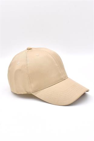 Unisex Adjustable Sports Basic Cap Hat | Black Beige 2x Pack Pack