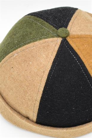 Patch Desenli Kasket Kışlık Takke Hip-Hop Bere Docker Şapka