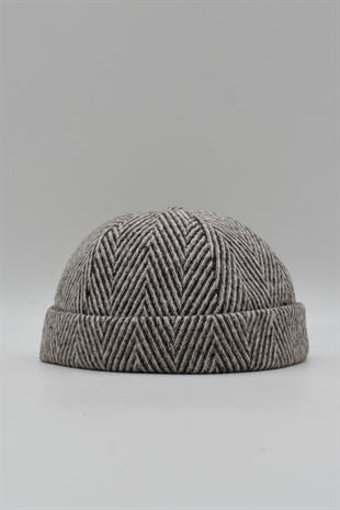 Patch Desenli Kasket Kışlık Takke Hip-Hop Bere Docker Şapka