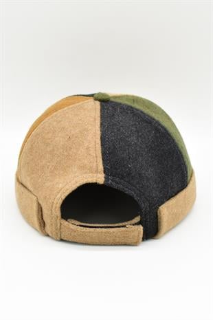 Patch Desenli Kasket Kışlık Takke Hip-Hop Bere Docker Şapka