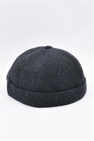 Kasket Etnik Desen Kısa Docker Şapka Vintage Cap