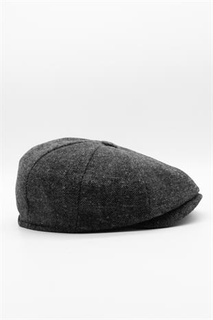 Peaky Blinders Şapka Newsboy Trend 8 Parça Kasket Fötr-Füme