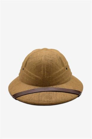 Premium Safari Explorer Şapka Unisex Ayarlanabilir Hasır Kask