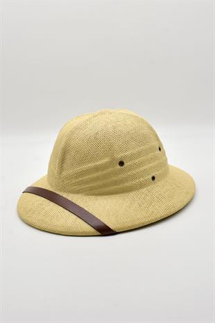 Premium Safari Explorer Şapka Unisex Ayarlanabilir Hasır Kask