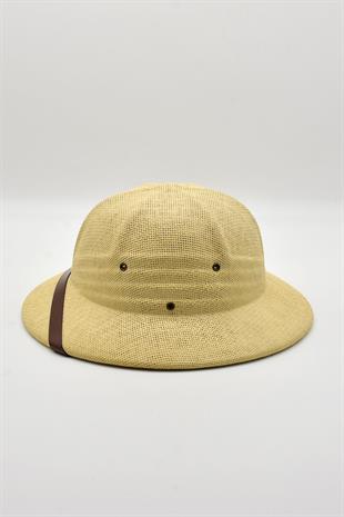 Premium Safari Explorer Şapka Unisex Ayarlanabilir Hasır Kask