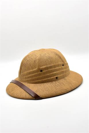 Premium Safari Explorer Şapka Unisex Ayarlanabilir Hasır Kask