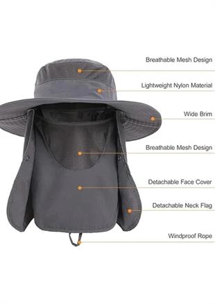 Profesyonel Outdoor Aktivite Şapkası - Anti-UV, Nefes Alabilir