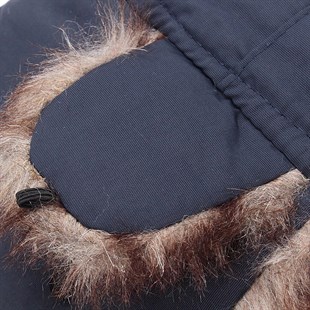 Şapka Siyah Kürklü Kışlık Avcılık Balıkçılık Outdoor Şapka