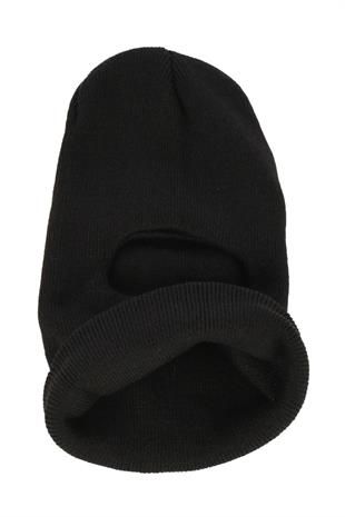 Black Balaclava Snow Mask Knit Beanie Neck Collar 