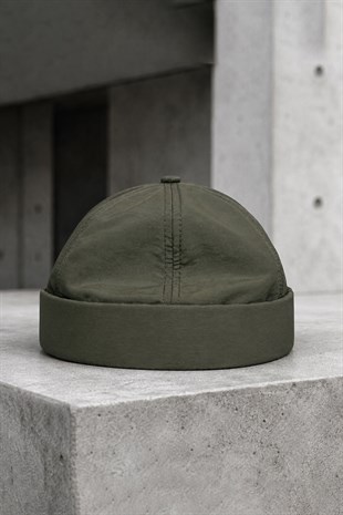 Teknik Kumaş Ayarlanabilir Docker Şapka – Deep Olive