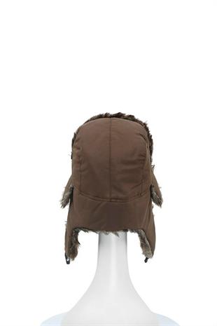 Unisex Çocuk Sıcak Kürklü Bere Kışlık Kulaklı Kayak Şapkası 52Cm