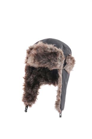 Unisex Çocuk Sıcak Kürklü Bere Kışlık Kulaklı Kayak Şapkası 52Cm