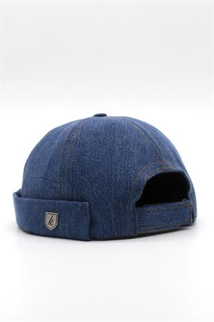 Unisex Denim Docker Cap Brimless Jean Hat