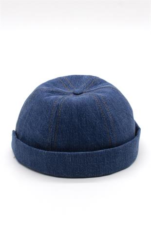 Unisex Denim Docker Cap Brimless Jean Hat