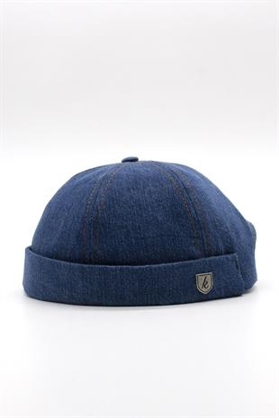 Unisex Denim Docker Cap Brimless Jean Hat