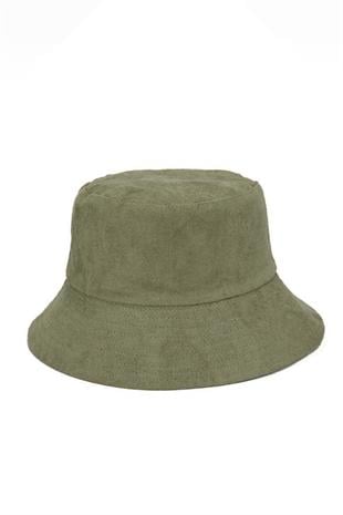Külah Unisex Süet Dokulu Basic Kova Bucket Model Şapka KLH7479