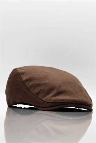 Winter Flat Cap Brown Hat