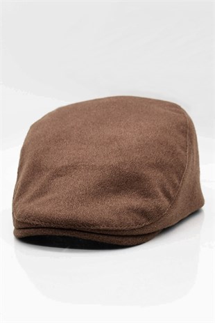 Winter Flat Cap Brown Hat
