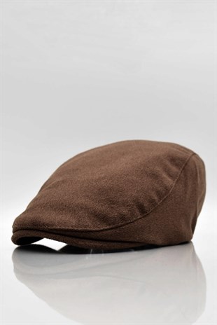 Winter Flat Cap Brown Hat