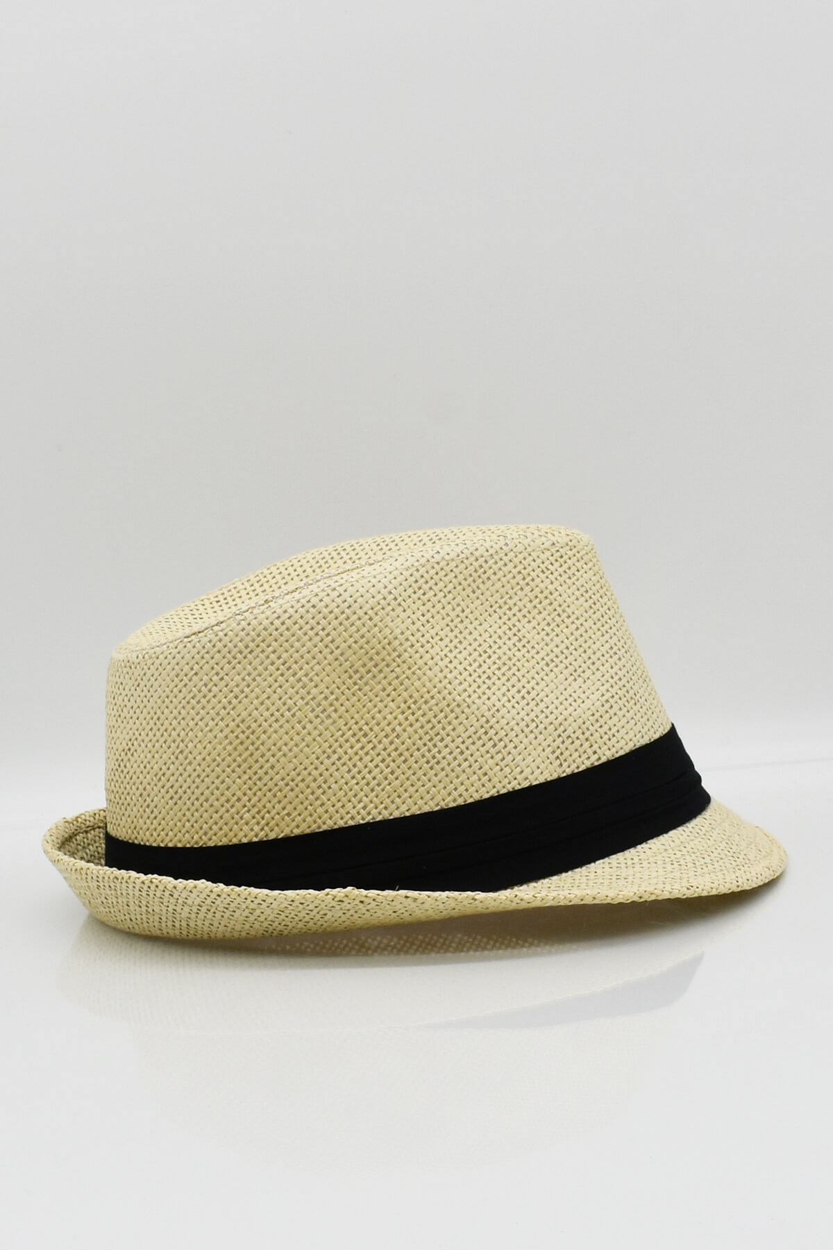Külah Erkek Fötr Hasır Panama Yazlık Şapka - Bej KLH0770
