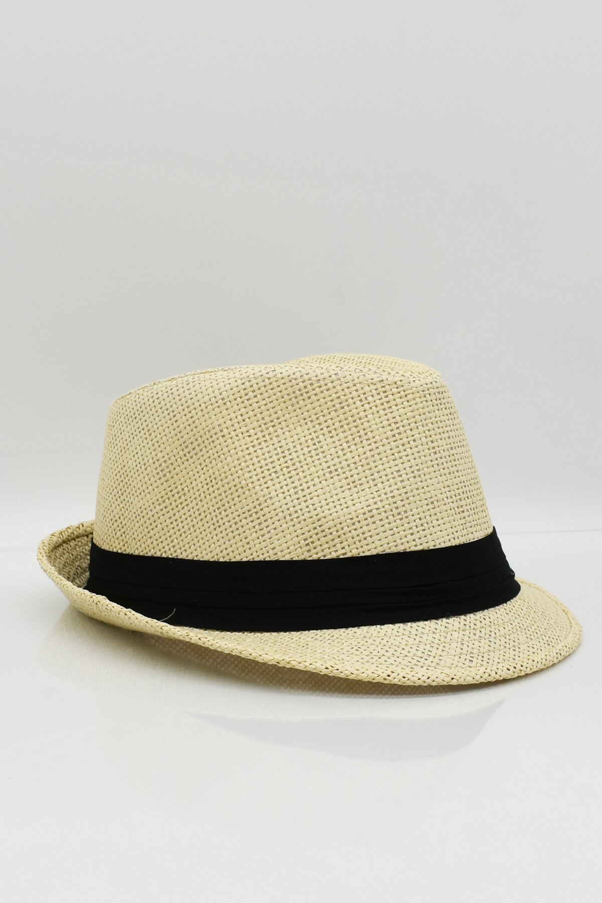Külah Erkek Fötr Hasır Panama Yazlık Şapka - Bej KLH0770