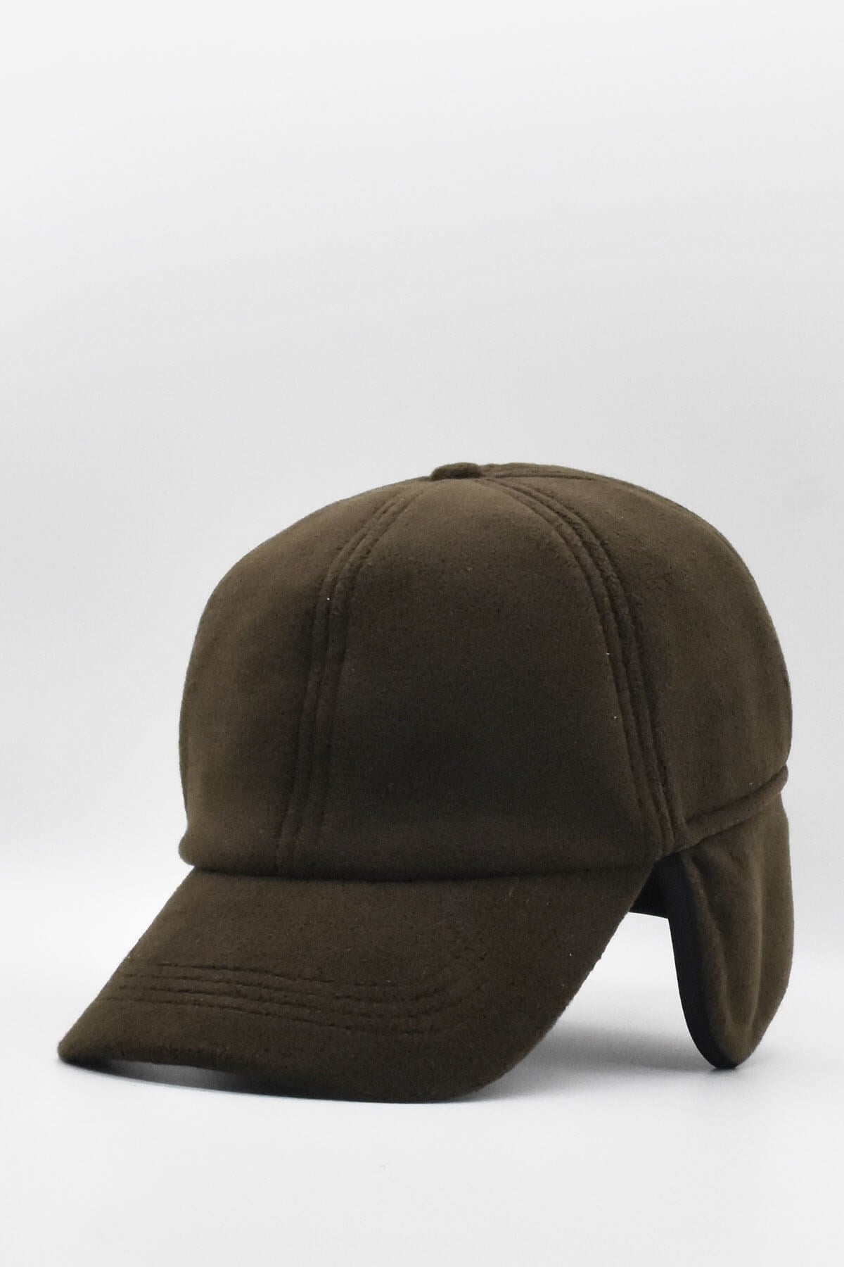 Men's Polar Ear Flap Cap Hat-Brown