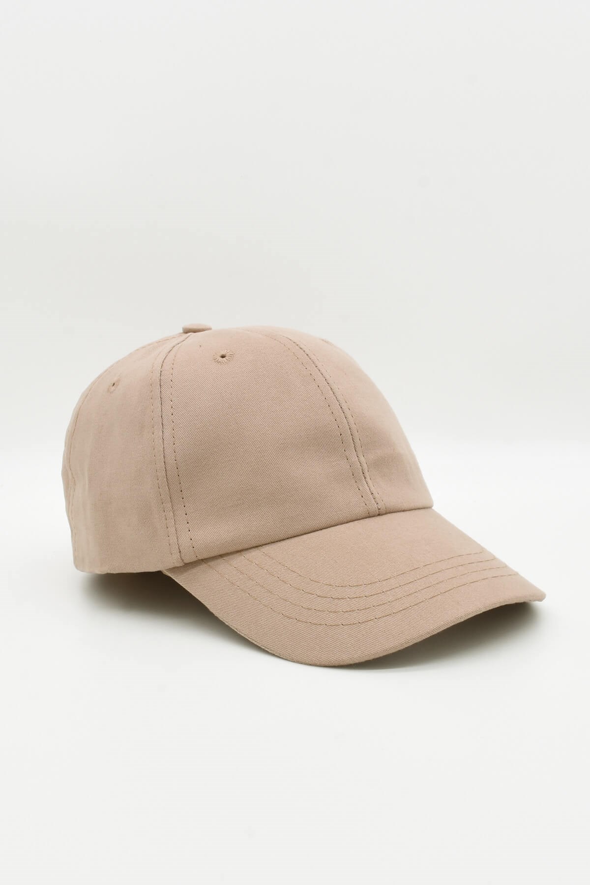 Kadın %100 Pamuk Camel Cap Beyzbol Şapkası