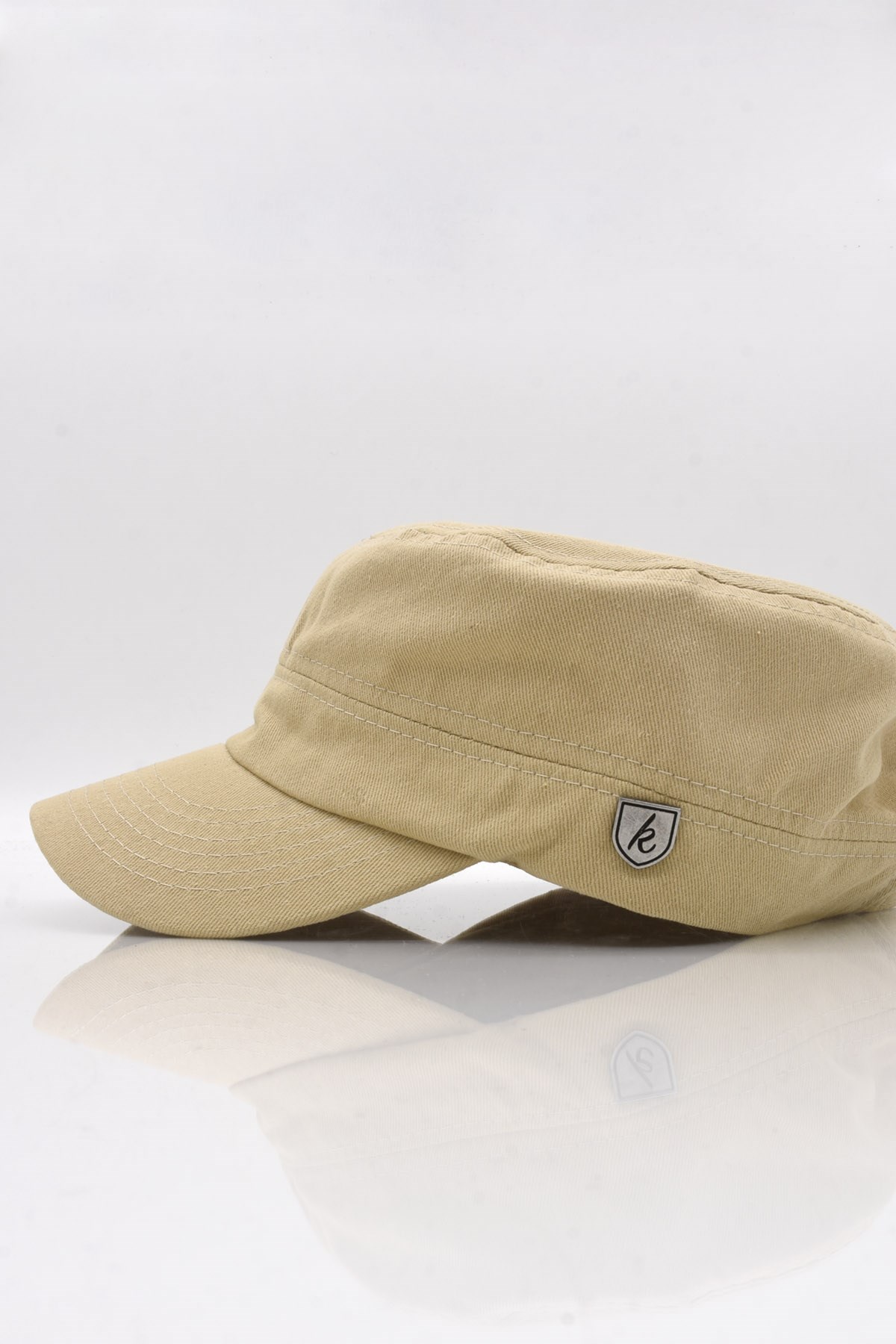 Külah Erkek Pamuklu Fidel Castro Şapka Koyu Bej Ayarlanabilir Outdoor Cap  KLH7145