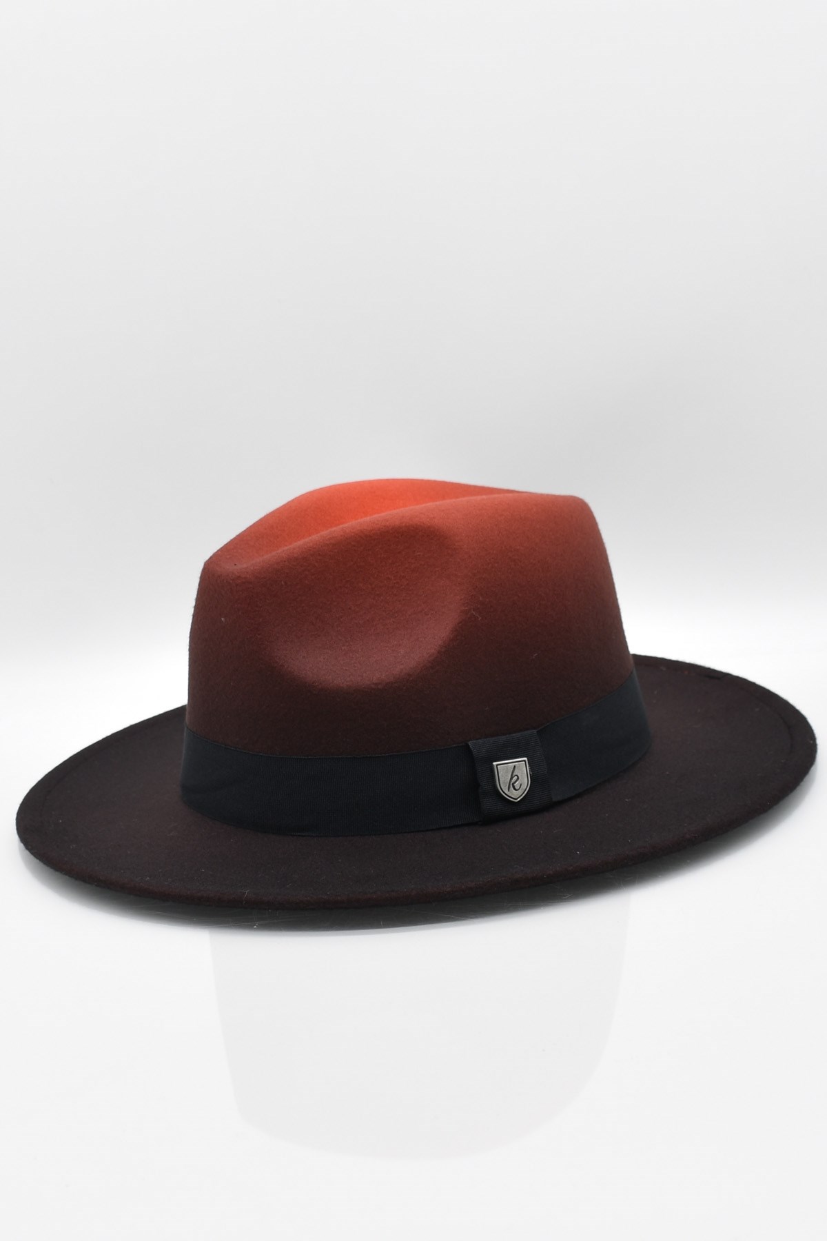 Erkek Multicolor Fötr Şapka Kiremit Panama Hat