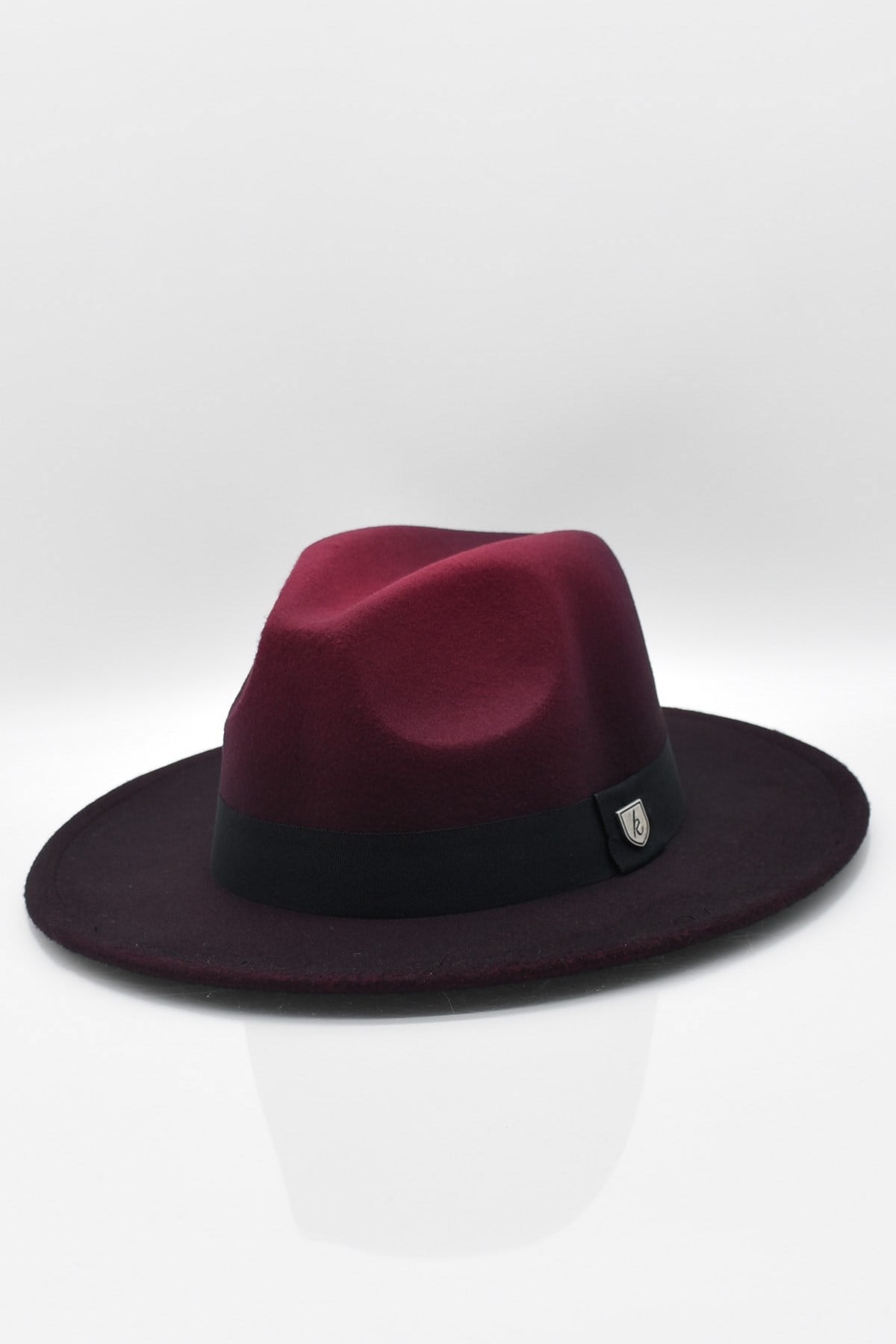 Erkek Multicolor Fötr Şapka Bordo Panama Hat