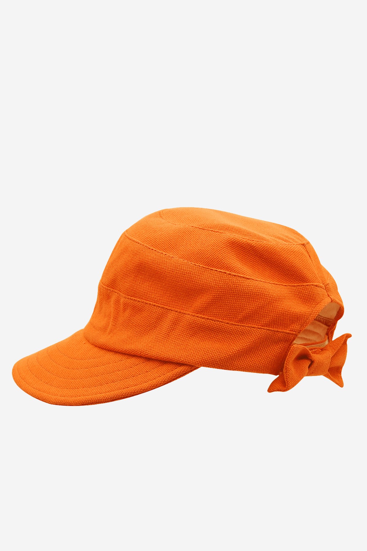 Külah Kadın Güneş Koruyucu Geniş Siperli Turuncu Şapka KLH7173