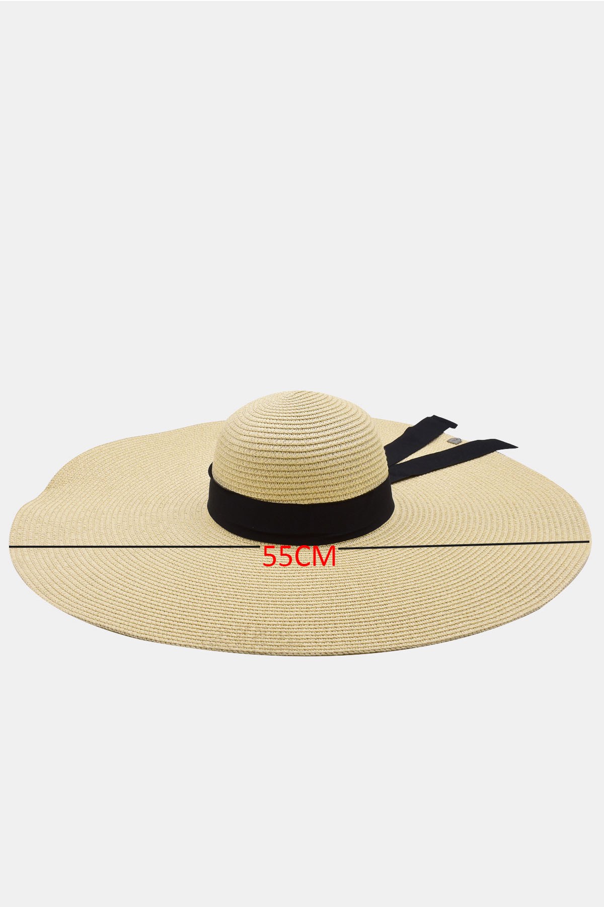 Külah Kadın Oversize Büyük Hasır Şapka Naturel Plaj Şapkası KLH7194