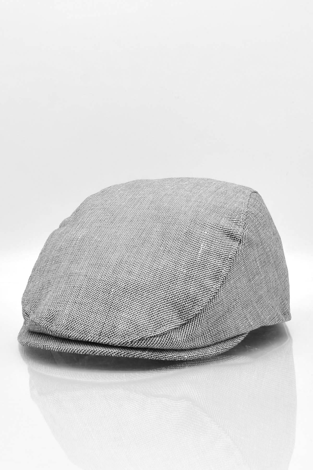 Erkek Siyah Kasket Cotton Irish Flat Cap Şapka