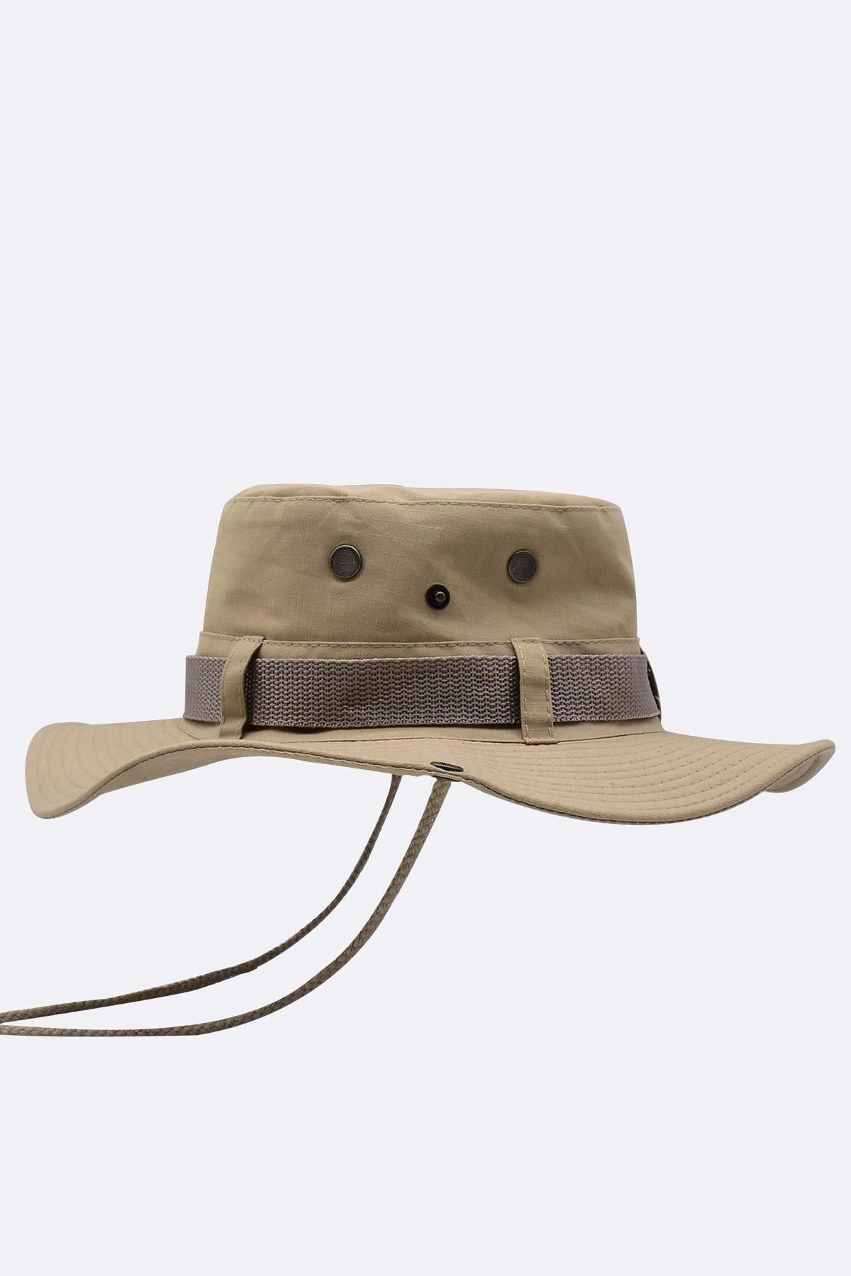 Külah Bej Outdoor Şapka Uv Korumalı Bucket Safari Şapkası KLH7338