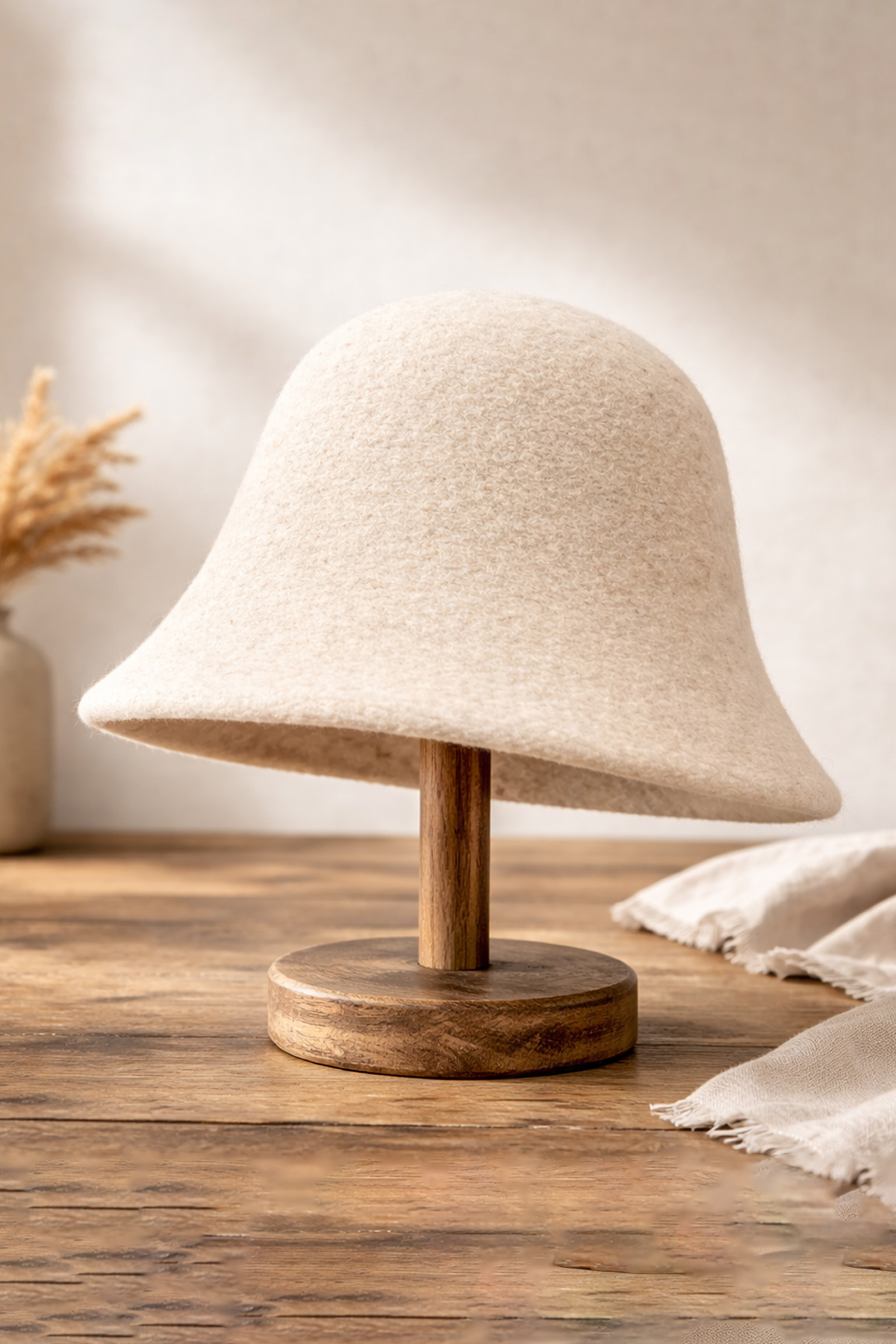 Külah Bej Yün Çan Şapka – Minimal Bell Hat | Soft Form Series KLH7577