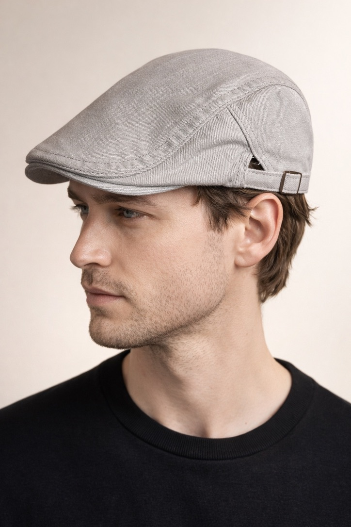 Külah Clean Form Flat Cap – Urban Ash Tokalı Kasket KLH7579