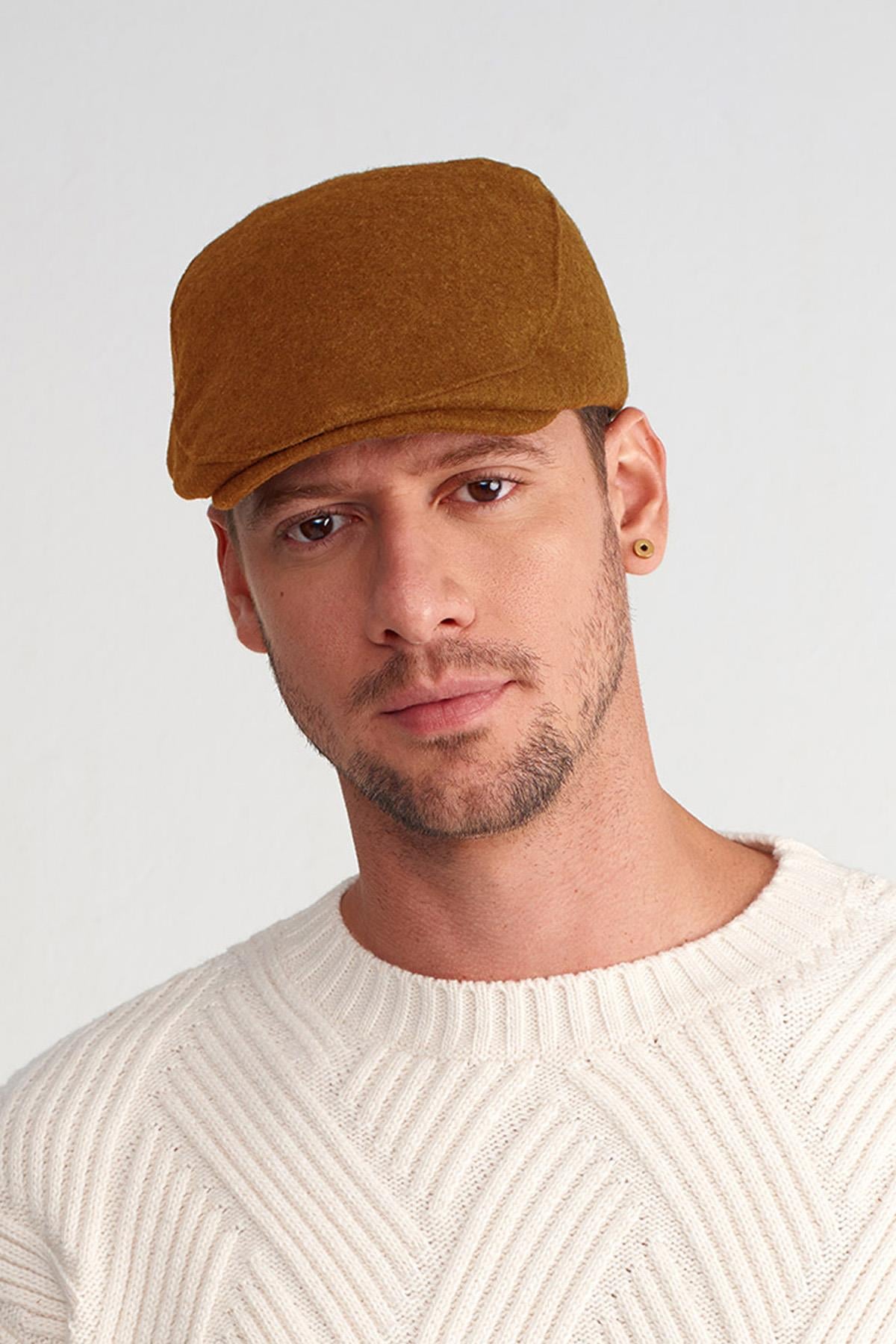 Külah Erkek Yün Flat Cap Kasket Peaky Blinders Şapka KLH7263