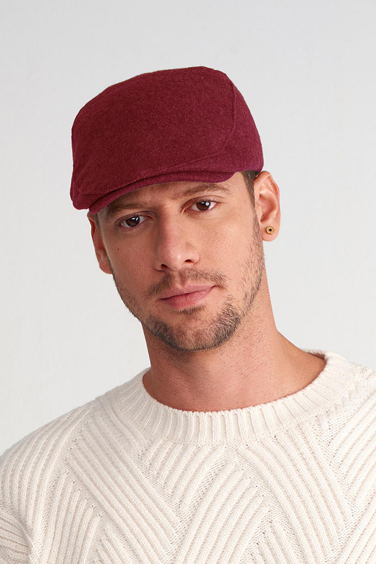 Külah Erkek Yün Flat Cap Kasket Peaky Blinders Şapka KLH7263
