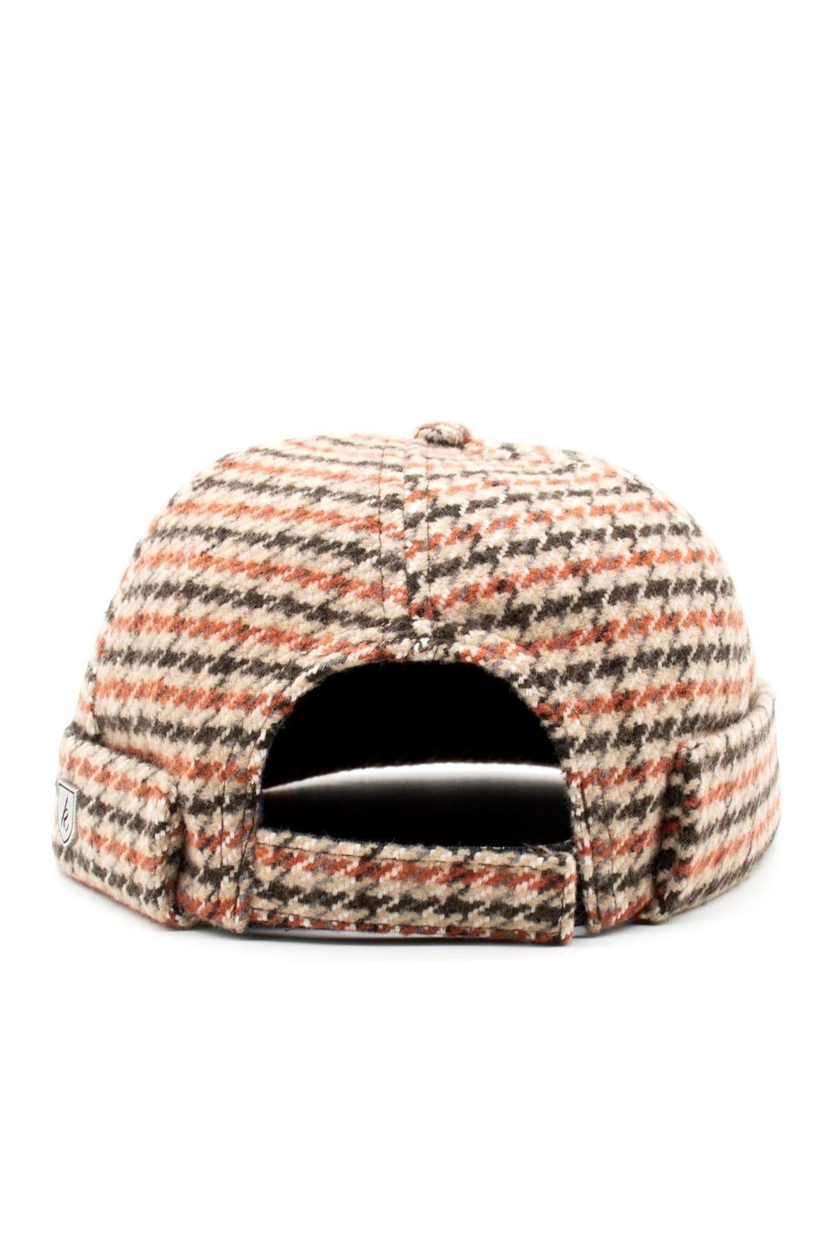 Külah Etnik Desen Kısa Docker Şapka Vintage Cap KLH6826