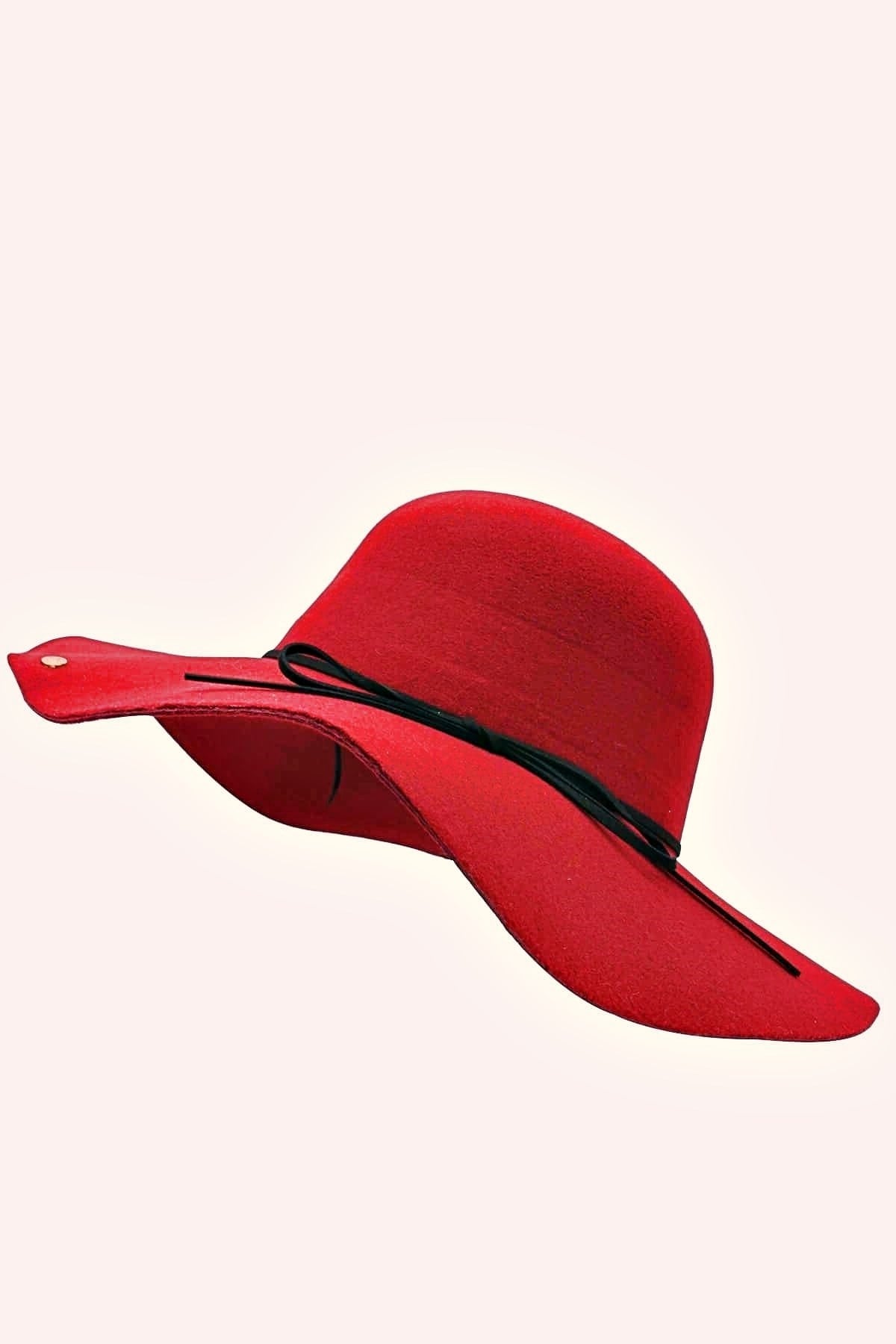 Külah Kadın Floppy Şapka-Bordo KLH6748