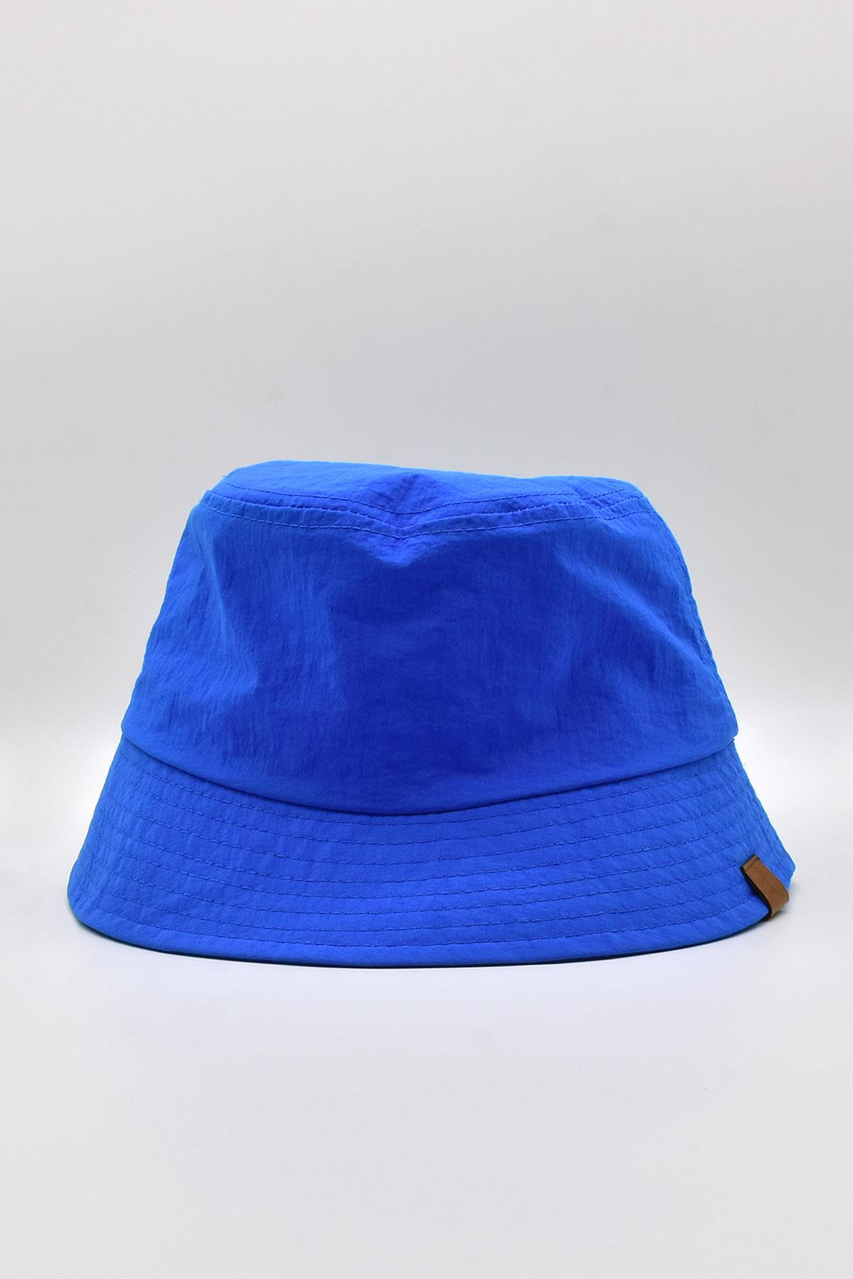 Külah Kadın Mavi Bucket Şapka Nefes Alan Hafif Yazlık Balıkçı Şapkası KLH6941