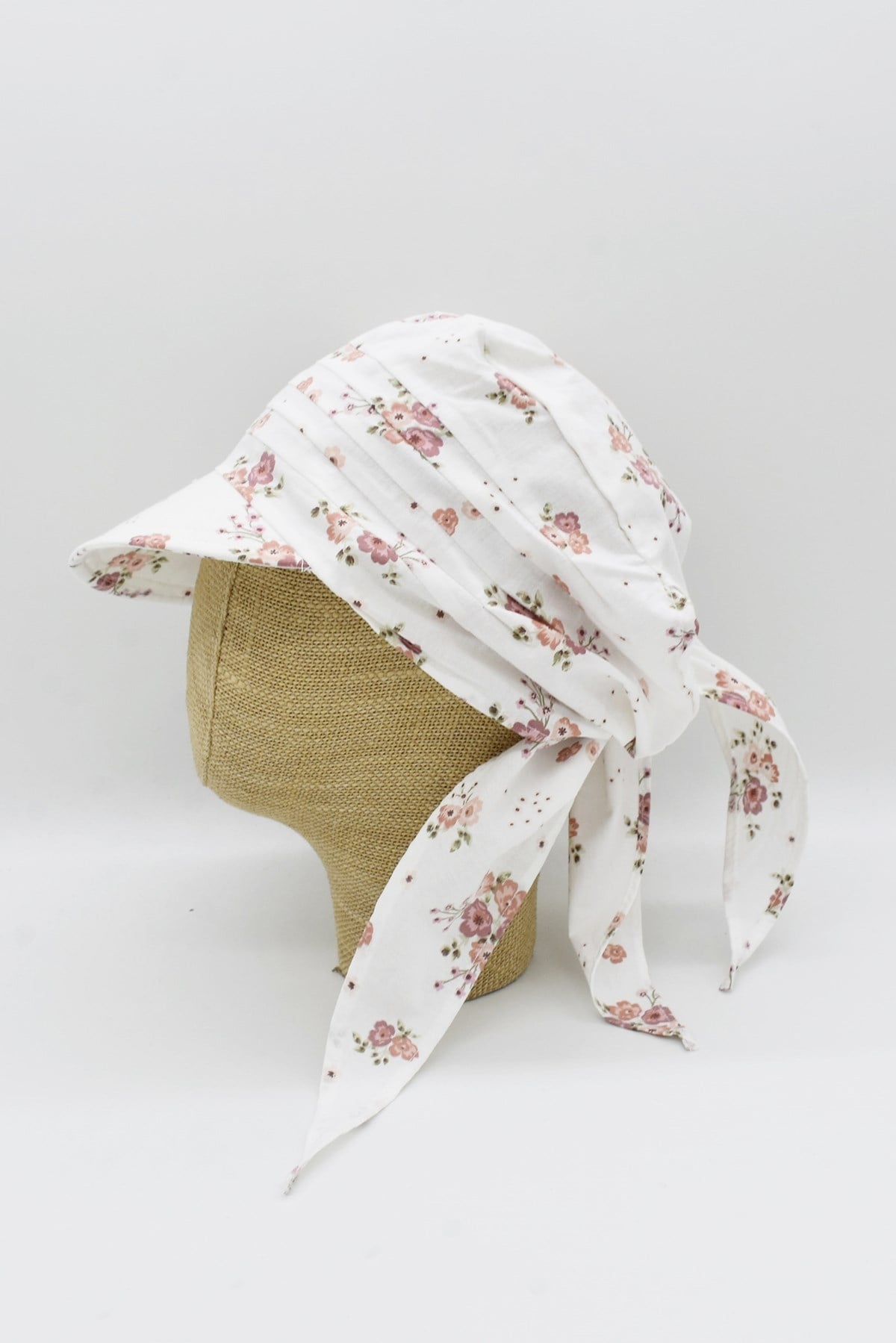 Külah Kadın Safari Bağlamalı Eşarp Siperli Bandana Plaj Şapkası KLH7014
